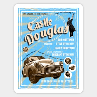 Castle Douglas poster blue Sticker